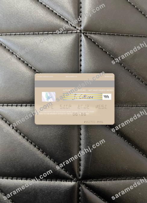 Gambia Access Bank visa debit card photolook back